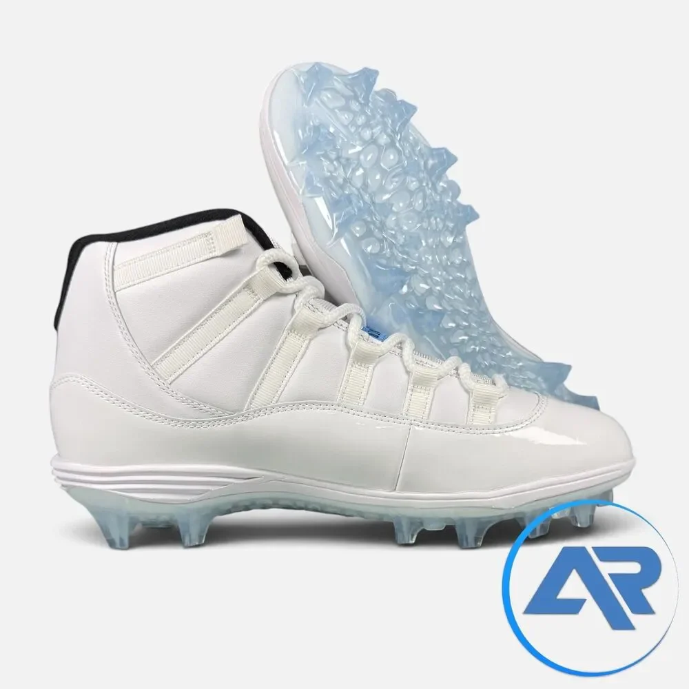 Nike Air Jordan 11 Mid TD Men's Size 9.5 Football Cleats Legend Blue HM7324-104